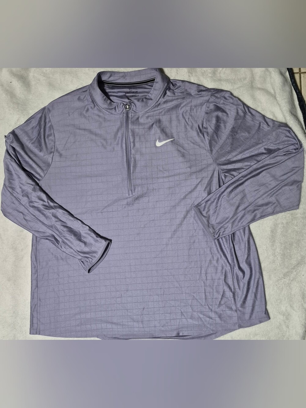 Nike Court Men's XXL Dri-Fit 1/4 Zip Tennis Pullover Grid Knit
